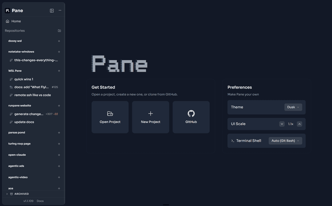 Pane — Open-Source Agent Manager | Any Agent, Any OS