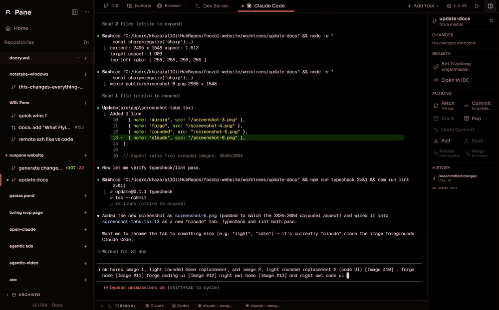 Pane - night owl theme code