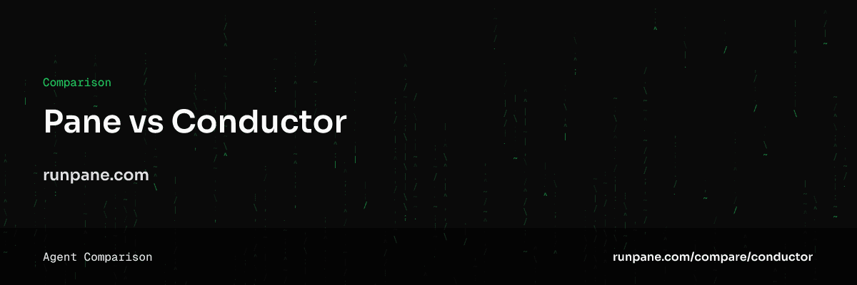 Pane vs Conductor: The Cross-Platform Alternative + Top Conductor Competitor — Pane comparación hero image