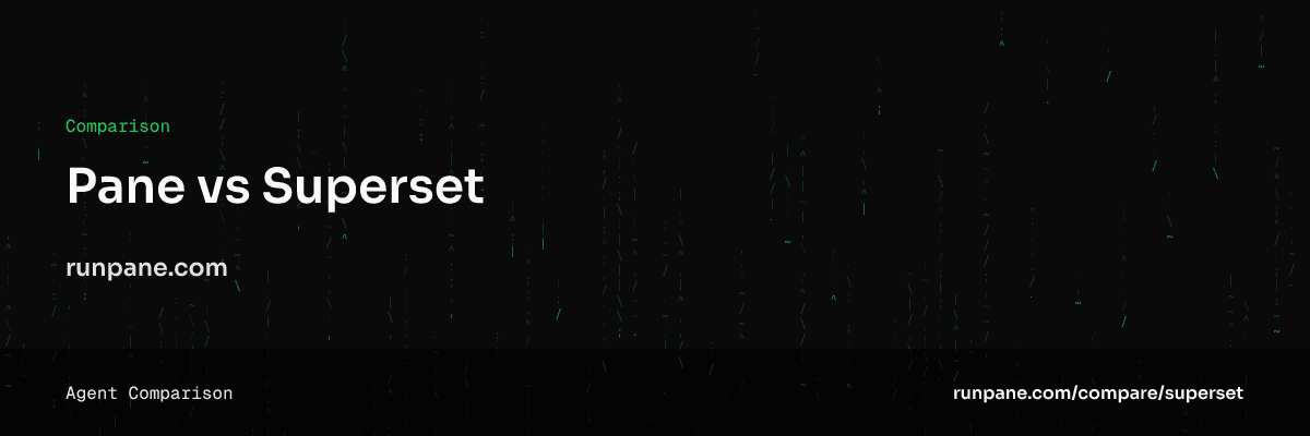 Pane vs Superset: l’alternative multiplateforme sans dépendances — Pane image principale du comparatif