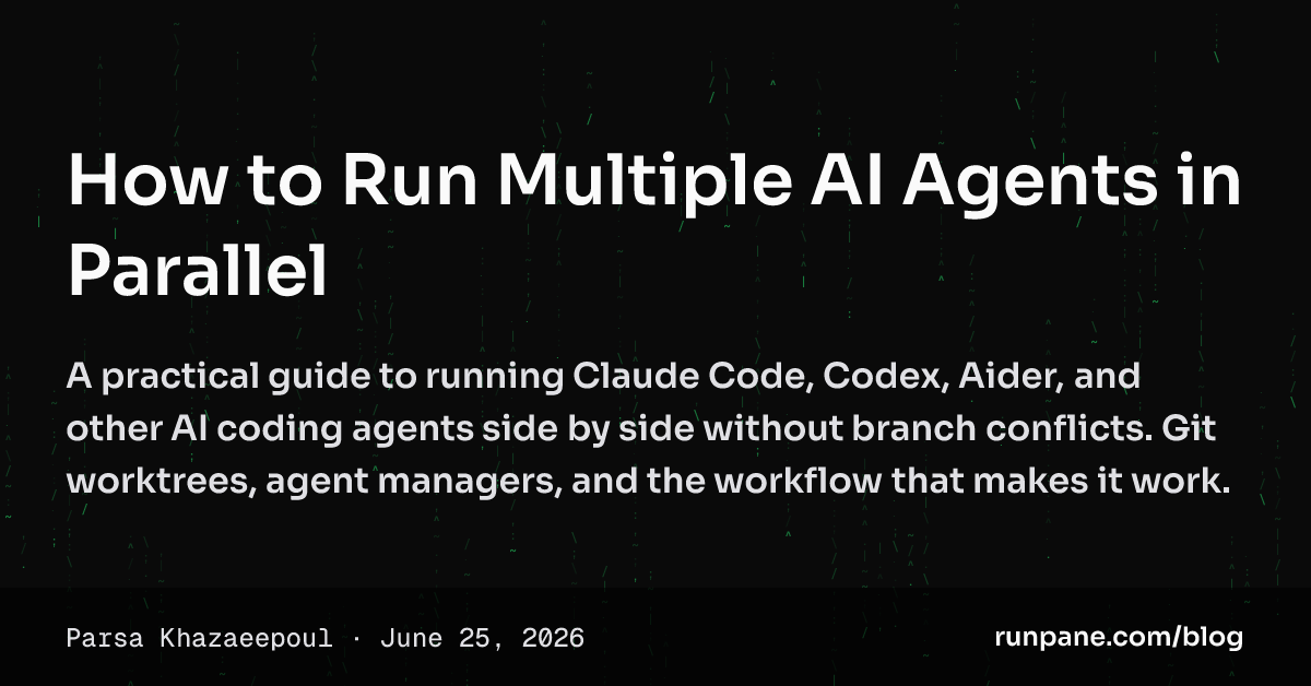 How to Run Multiple AI Agents in Parallel — OpenGraph / LinkedIn (1.91:1)