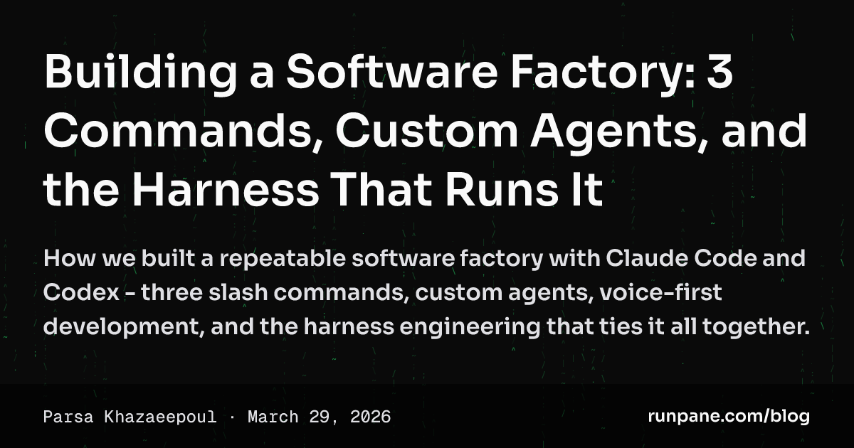 Building a Software Factory: 3 Commands, Custom Agents, and the Harness ...