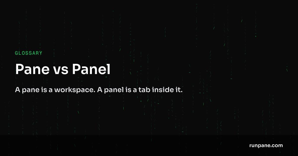 Pane vs Panel — What's the Difference?